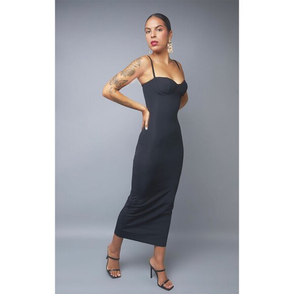 Dresses & Skirts - Black Sleeveless Bodycon Midi Dress